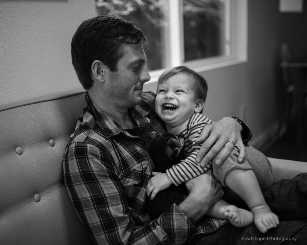 A day in the life Black and white image by Los Angeles family photographer Dear Birth