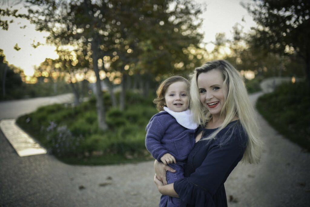 beautiful family portrait at the park as photographed by Los Angeles birth and family photographer Diana Hinek for Dear Birth