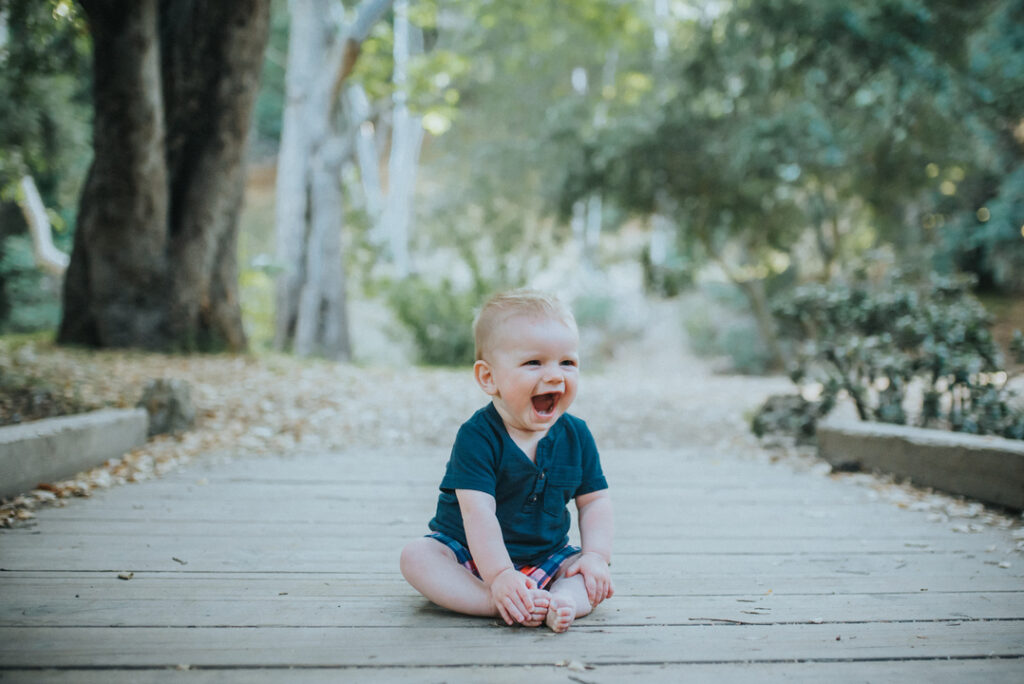 family session in the woods with Los Angeles family photographer Diana Hinek for Dear Birth