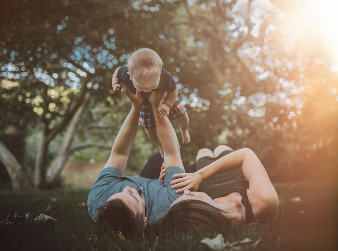 family session in the woods with Los Angeles family photographer Diana Hinek for Dear Birth