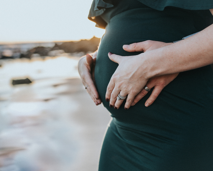 Beautiful Sunset Belly Session in Malibu photographed by Los Angeles maternity and birth photographer and videographer for Dear Birth