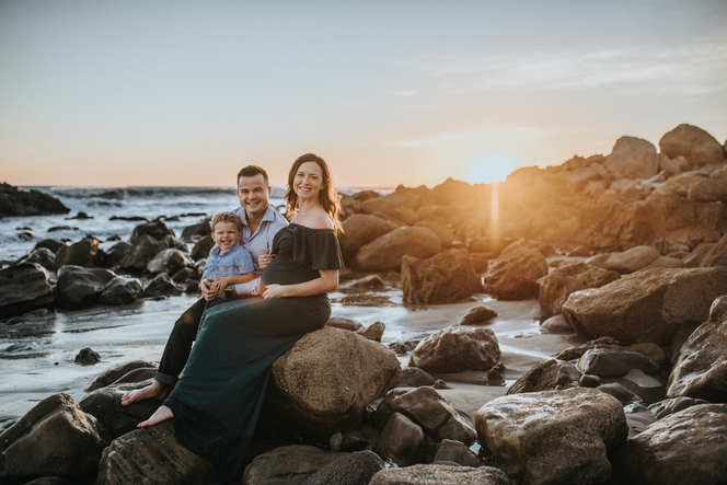 Beautiful Sunset Belly Session in Malibu photographed by Los Angeles maternity and birth photographer and videographer for Dear Birth
