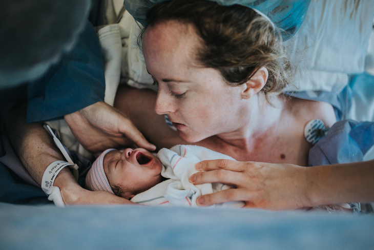 Celebrating Cesarean Awareness month photographed by Los Angeles birth photographer Diana Hinek for Dear Birth