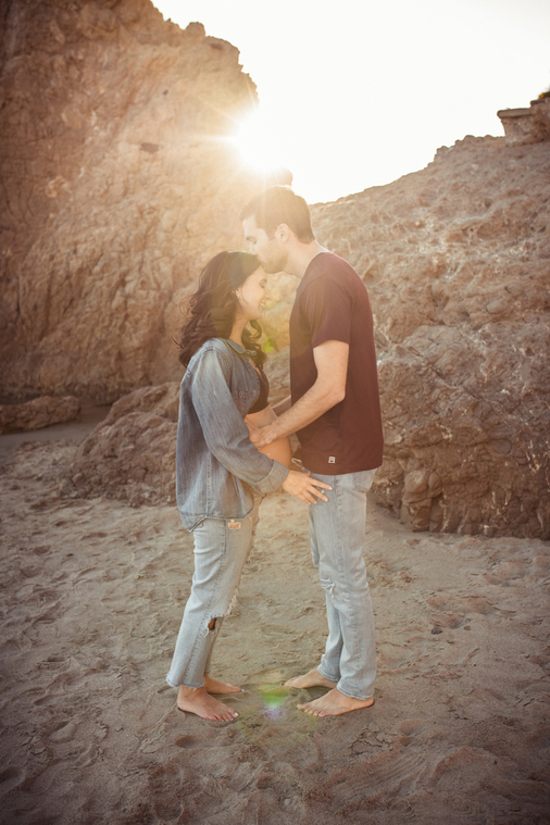 Maternity Session in Malibu by Los Angeles family photographer and videographer Diana Hinek for Dear Birth