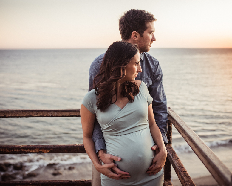 Maternity Session in Malibu by Los Angeles family photographer and videographer Diana Hinek for Dear Birth