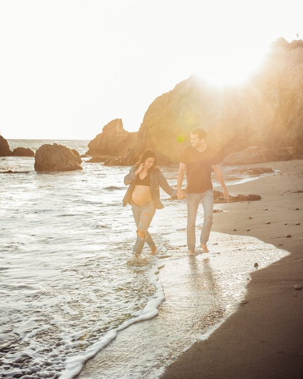 Maternity Session in Malibu by Los Angeles family photographer and videographer Diana Hinek for Dear Birth